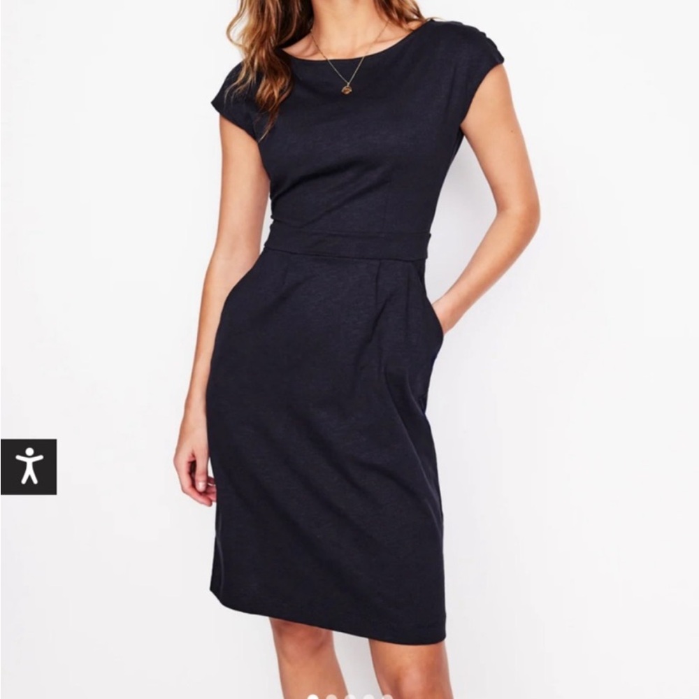Boden Florrie Cap-Sleeve Midi Dress